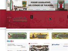 Tablet Screenshot of congresoyucatan.gob.mx